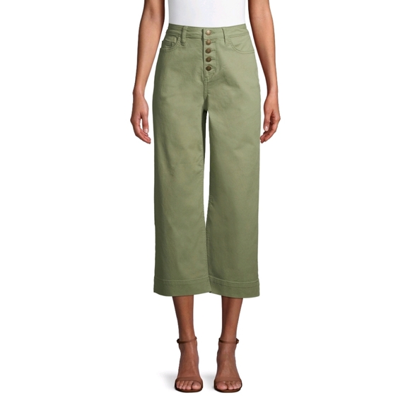 Time and Tru Denim - High Waisted Cropped Jeans